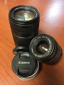 Photograph of camera lens