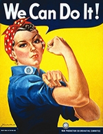 We Can Do It poster created by Miller in 1943